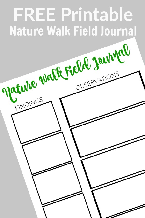 Earth Day Nature Walk with FREE Printable Field Journal