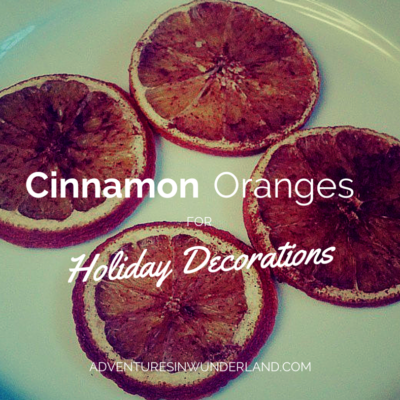 cinnamon oranges for Holiday decorations