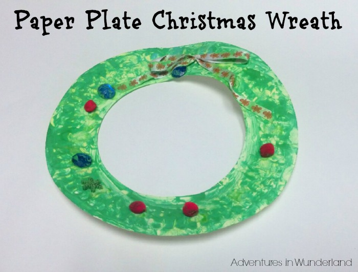 paper plate wreath