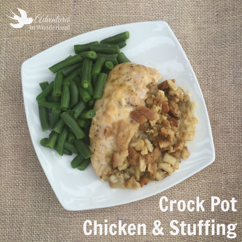 Crock pot chicken and stuffing 