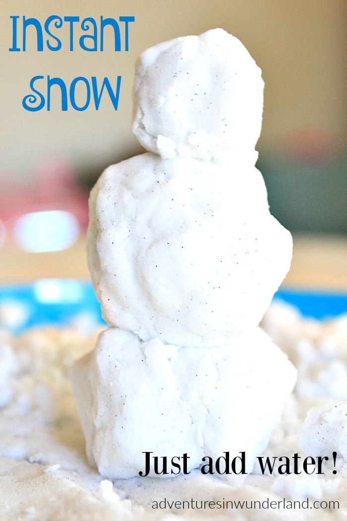 instant snow, snow dough recipe