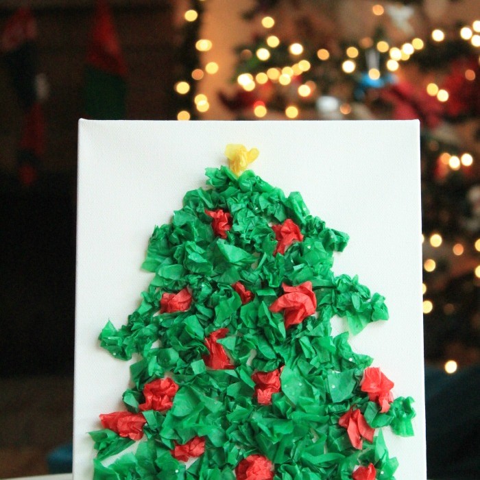 Tissue Paper Christmas Tree