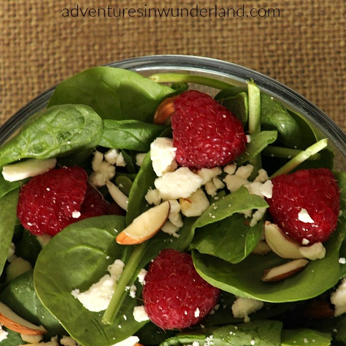 Spring Spinach Salad with Dijon Champagne Dressing