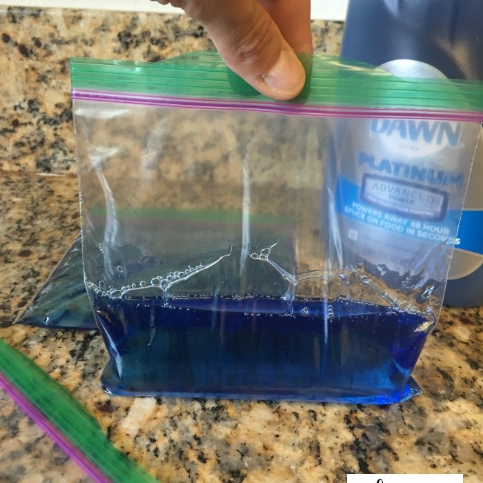 DIY Cold Packs with Dawn Dish Soap