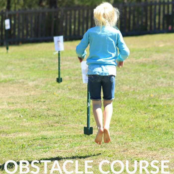 Easter Bunny Obstacle Course with Printable Activity Cards