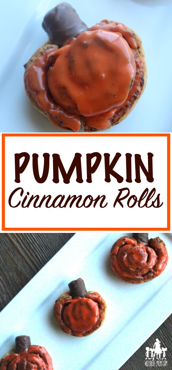 pumpkin shaped cinnamon rolls
