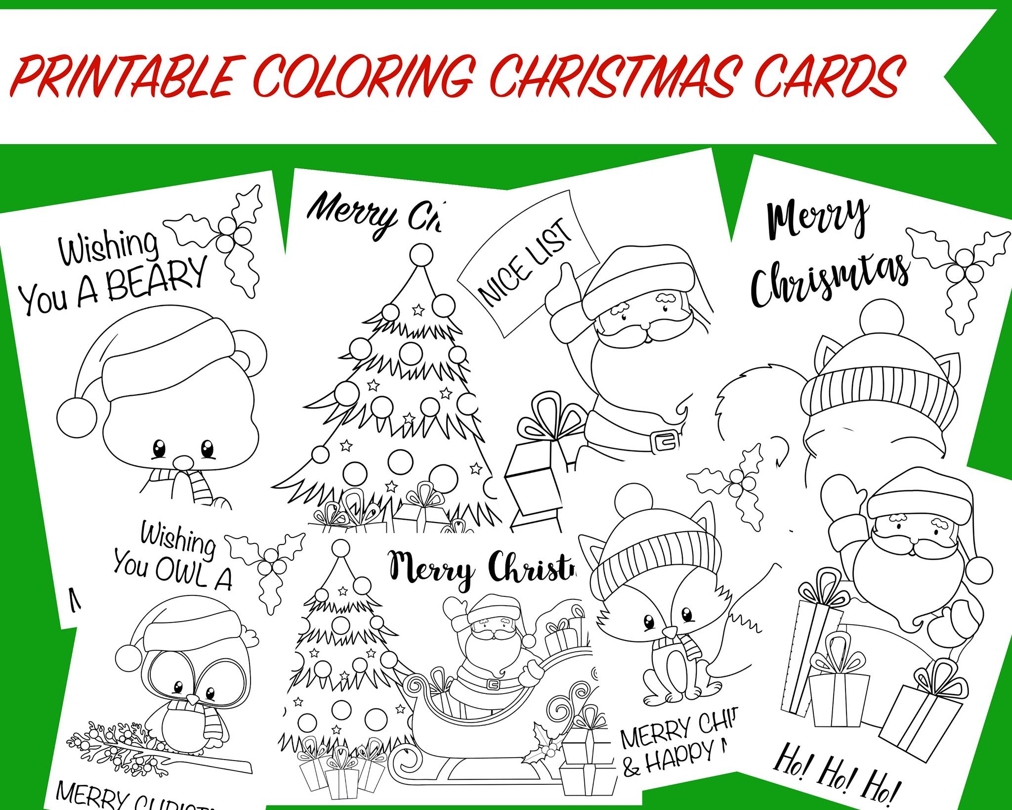 Printable Christmas Cards For Kids