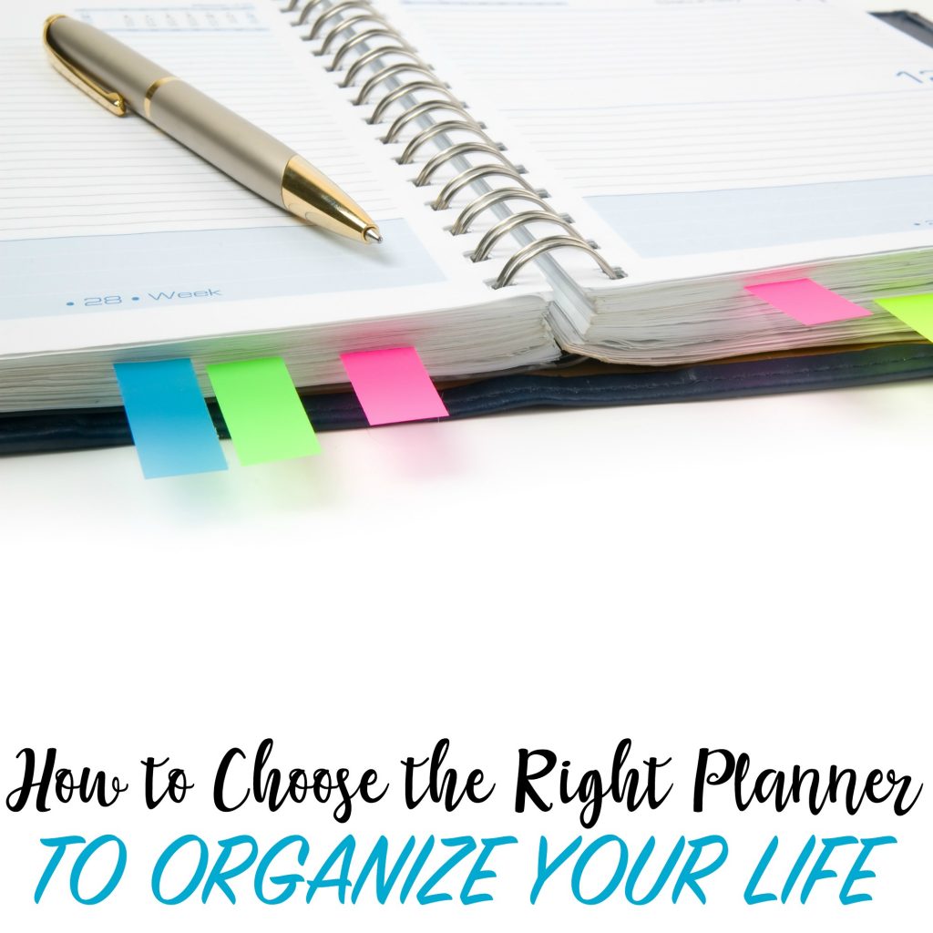 organization hacks, choosing the right planner