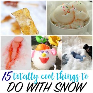 cool things to do with snow