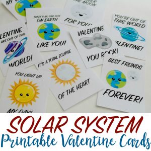 SOLAR SYSTEM PRINTABLE VALENTINE CARDS