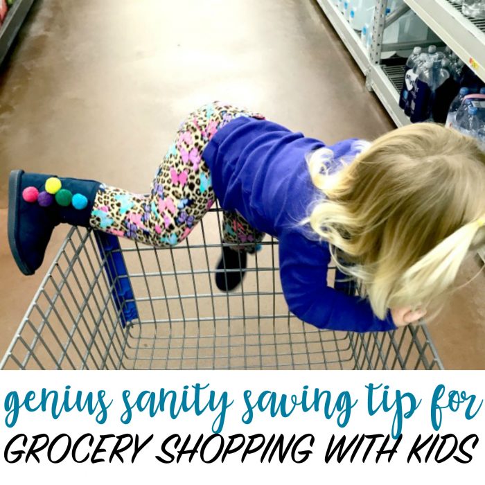Genius Sanity Saving Tip for Grocery Shopping with Kids