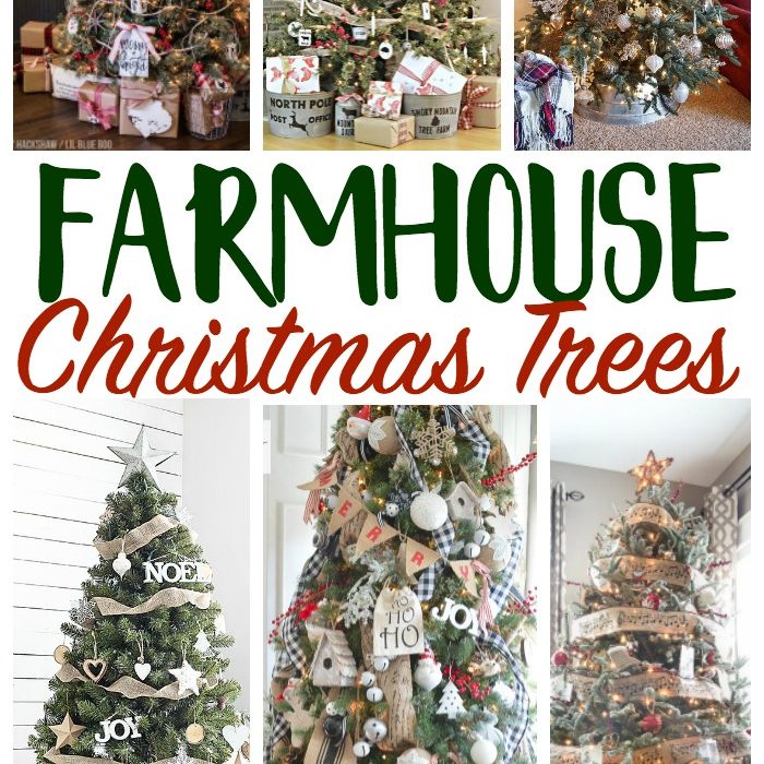 Farmhouse Christmas Tree Decorating Ideas