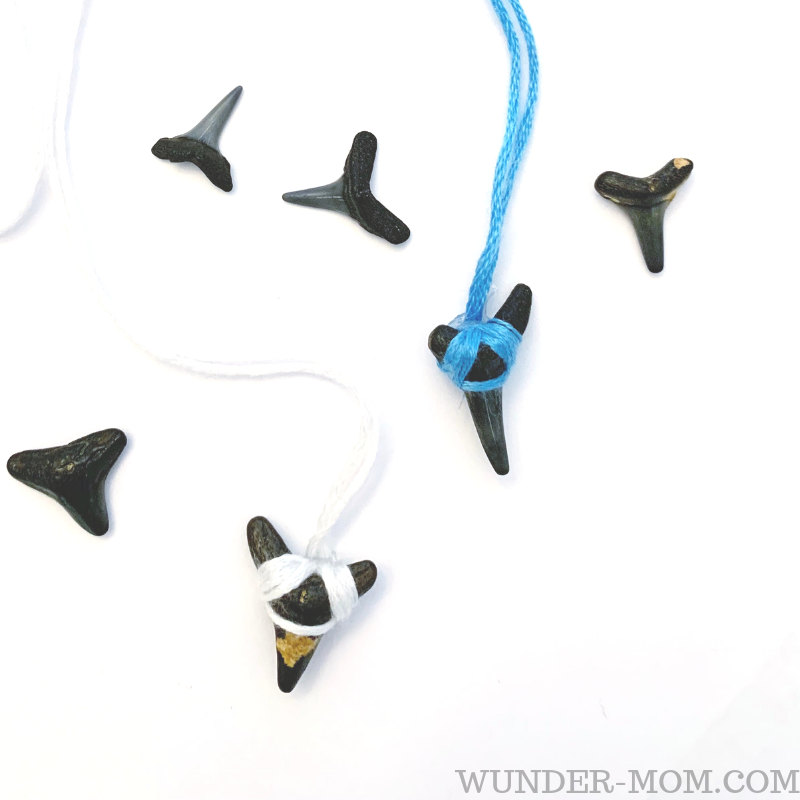 DIY shark tooth pendant