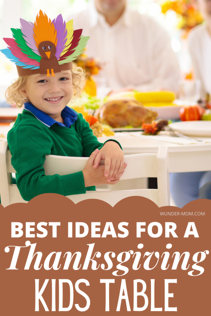 best ideas for a Thanksgiving kids table 